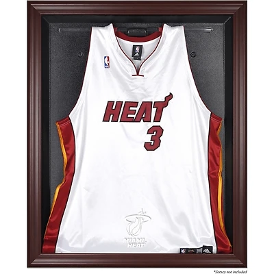 Miami Heat Mahogany Framed Team Logo Jersey Display Case