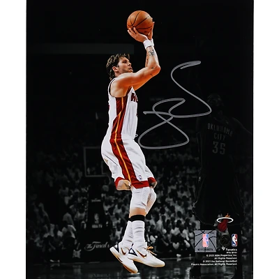 Mike Miller Miami Heat Autographed 8" x 10" 2012 NBA Finals Game 5 Shot Vs. Oklahoma City Thunder Spotlight Photograph 
