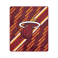 Pegasus Miami Heat 60" x 70" Diagonal Lined Wordmark Ultra Soft Blanket