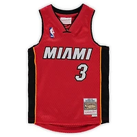 Preschool Mitchell & Ness Dwyane Wade Red Miami Heat 2005-06 Hardwood Classics Player Jersey