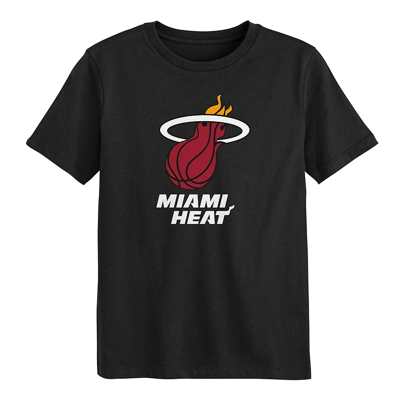 Preschool Outerstuff Black Miami Heat Primary Logo T-Shirt