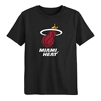 Preschool Outerstuff  Black Miami Heat Primary Logo T-Shirt
