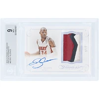 Carte Panini Flawless Tri-Color Relic 2014-15 de Ray Allen, Miami Heat, autographiée et utilisée en match #PA-RA # 11, authentifiée BGS 9/10