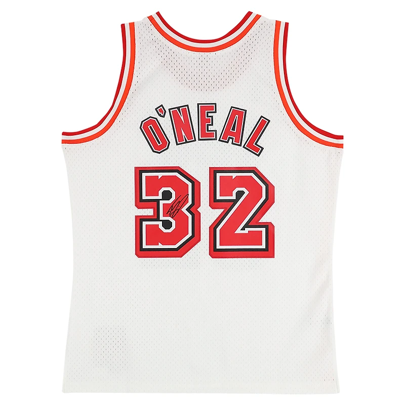 Shaquille O'Neal Miami Heat Autographed Mitchell & Ness 2007-08 White Swingman Jersey