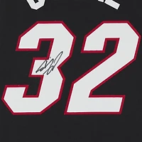 Maillot authentique autographié par Shaquille O'Neal Miami Heat Mitchell & Ness avec écusson de trophée 2005-06