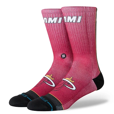 Stance Miami Heat 2025/26 Statement Edition Crew Socks