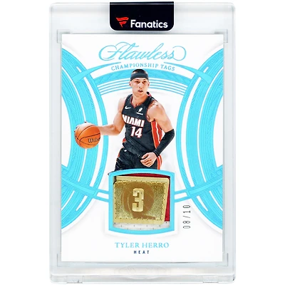 Carte Tyler Herro Miami Heat 2024-25 Panini Flawless Championship Tags #CHT-TYH #8/10