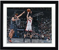 Tyler Herro Miami Heat Autographed 16" x 20" Shooting vs. Brooklyn Nets Photograph