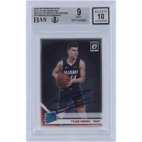Tyler Herro Miami Heat Autographed 2019-20 Panini Donruss Optic #172 Beckett Fanatics Witnessed Authenticated 9/10 Rookie Card