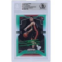 Tyler Herro Miami Heat Autographed 2019-20 Panini Prizm Green Prizm Green Ink #259 Beckett Fanatics Witnessed Authenticated Rookie Card 