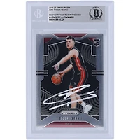 Tyler Herro Miami Heat Autographed 2019-20 Panini Prizm White Paint #259 Beckett Fanatics Witnessed Authenticated Rookie Card 