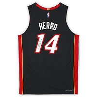 Tyler Herro Miami Heat Autographed Black Nike Icon Edition Authentic Jersey