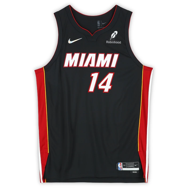 Tyler Herro Miami Heat Autographed Black Nike Icon Edition Authentic Jersey  