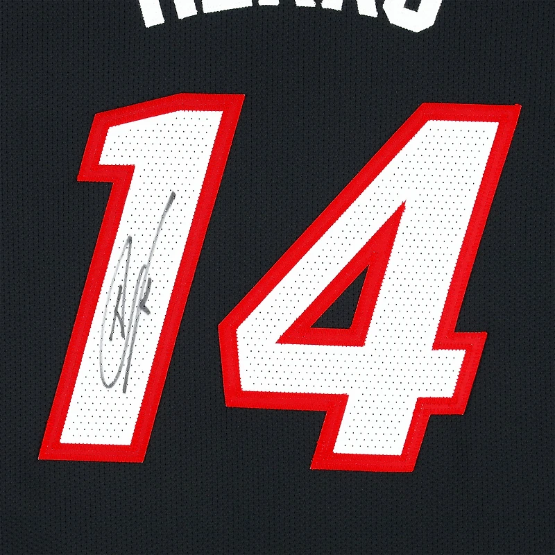 Tyler Herro Miami Heat Autographed Black Nike Icon Edition Authentic Jersey  