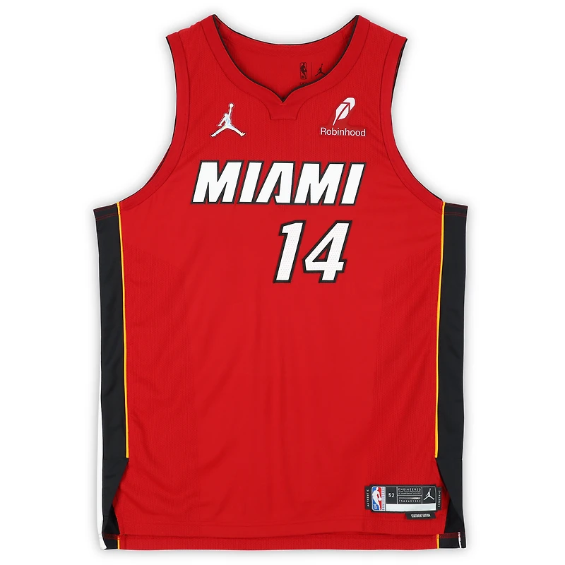 Tyler Herro Miami Heat Autographed Red Jordan Brand Statement Edition Authentic Jersey