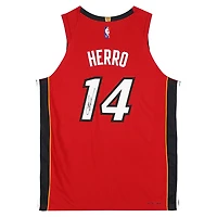 Maillot authentique Jordan Brand Statement Edition rouge autographié par Tyler Herro des Miami Heat