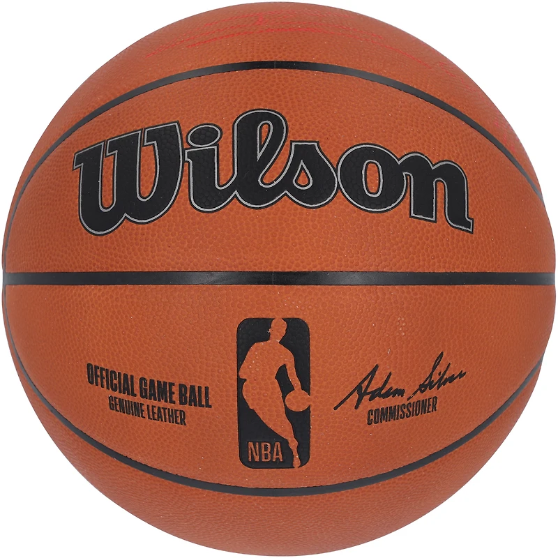 Tyler Herro Miami Heat Autographed Wilson NBA Official Game Basketball with "Heat Culture" Inscription - Limited Edition #1/1 - Signed in Red