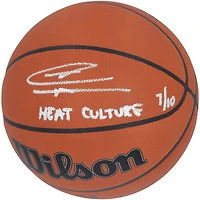 Tyler Herro Miami Heat Autographed Wilson NBA Official Game Basketball with "Heat Culture" Inscription - Limited Edition of 10