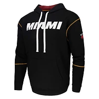 Sweat à capuche unisexe noir Stadium Essentials Miami Heat Monument
