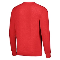 Sweat-shirt unisexe Hommage Red Miami Heat Holiday Raglan