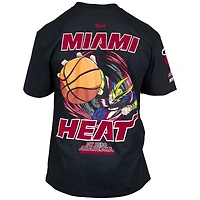 Unisex Hyperfly Black Miami Heat NBA x My Hero Academia All Might Smash T-Shirt