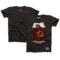 Unisex NBALab x Hyperfly Heather Black Miami Heat Year of the Snake Lunar New Collection T-Shirt