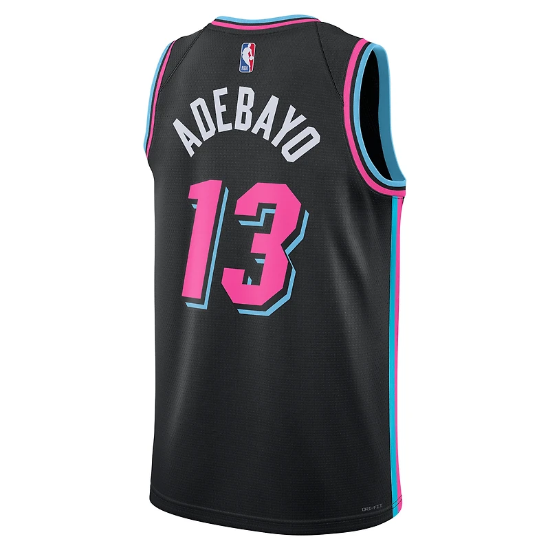 Unisex Nike Bam Adebayo Black Miami Heat 2025/26 Swingman Jersey - City Edition