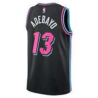 Unisex Nike Bam Adebayo Black Miami Heat 2025/26 Swingman Jersey - City Edition