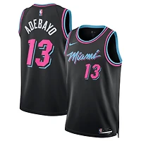 Unisex Nike Bam Adebayo Black Miami Heat 2025/26 Swingman Jersey - City Edition