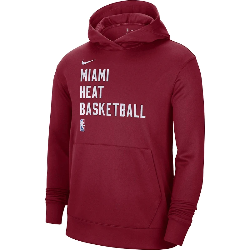 Sweat à capuche unisexe Nike Miami Heat 2023/24 Spotlight On-Court Practice rouge