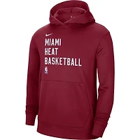 Sweat à capuche unisexe Nike Miami Heat 2023/24 Spotlight On-Court Practice rouge
