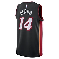 Unisex Nike Tyler Herro Black Miami Heat Swingman Jersey - Icon Edition