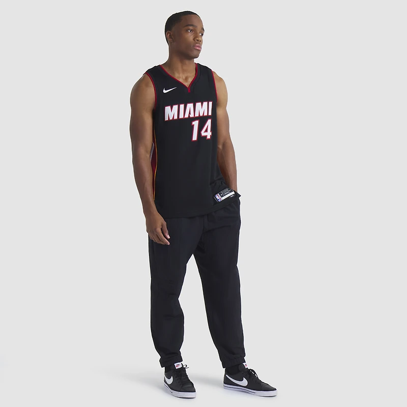 Unisex Nike Tyler Herro Black Miami Heat Swingman Jersey - Icon Edition