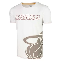 Unisex Stadium Essentials White Miami Heat Scoreboard T-Shirt