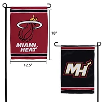 WinCraft Miami Heat 12" x 18" Double-Sided Garden Flag