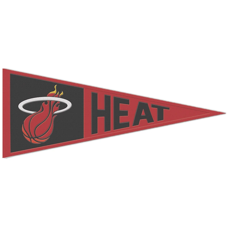 WinCraft Miami Heat Fanion avec logo rétro 13" x 32"