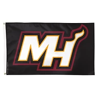 WinCraft Miami Heat 3' x 5' Single-Sided Deluxe Secondary Team Logo Flag