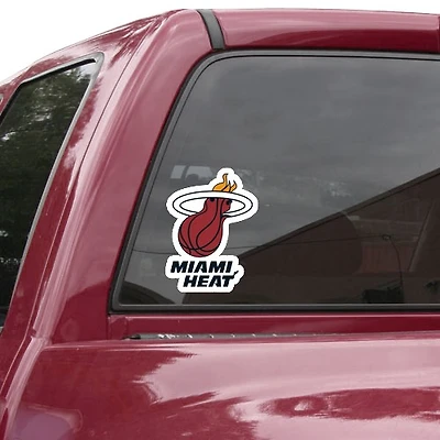 Autocollant de voiture Miami Heat 8" Color Team Logo