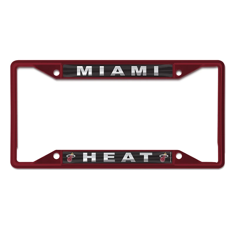 Cadre de plaque d'immatriculation couleur chrome WinCraft Miami Heat