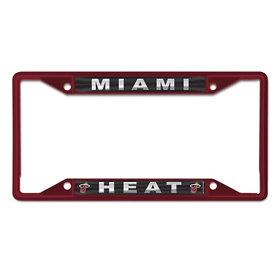 Cadre de plaque d'immatriculation couleur chrome WinCraft Miami Heat