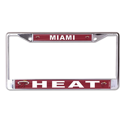 Cadre de plaque d'immatriculation en métal WinCraft Miami Heat S/L Mega Graphics