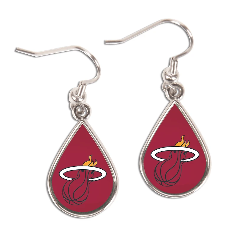 Boucles d'oreilles pendantes WinCraft Miami Heat Tear Drop