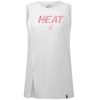 Débardeur à fleurs blanc Miami Heat Influx Levelwear pour femme
