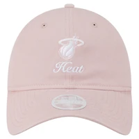 Women's New Era  Pink Miami Heat Gameday Preppy 9TWENTY Adjustable Hat