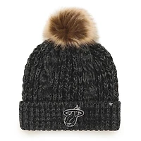 Bonnet en tricot à revers Miami Heat Meeko '47 pour femme avec pompon