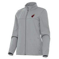 Veste de golf zippée Miami Heat Links 2 pour femme, gris Antigua