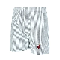 Ensemble pyjama t-shirt et short Miami Heat Copeland noir blanc pour femme de Concepts Sport