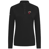 Haut noir à fermeture éclair quart de tour Flex Insignia 2.0 pour femme Levelwear Miami Heat