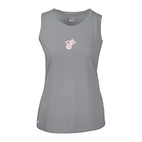 Women's Levelwear  Gray Miami Heat Mother's Day Macy Core Logo Tank Top