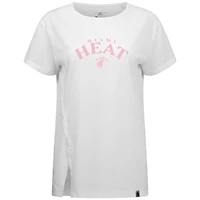 T-shirt blanc Levelwear pour femme, motif Influx Arch, Miami Heat, fête des mères